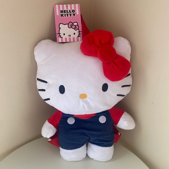 HELLO KITTY Plush Backpack - Picture 1 of 7